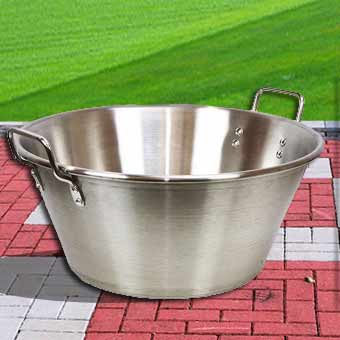 Cazo de Acero Inoxidable para Freir Carnitas