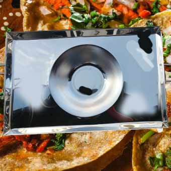 Charola Chalupera Acero Inoxidable