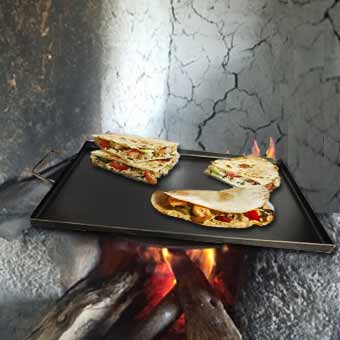 Comal Rectangular de lamina Negra