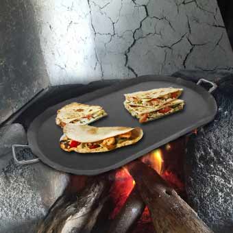 Comal Ovalado Lamina Negra