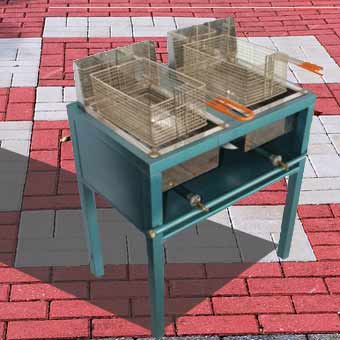 Freidora Doble Canasta para Gas