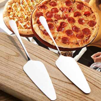 Paleta Cuchara para Pizza o Pasteles de Acero Inoxidable