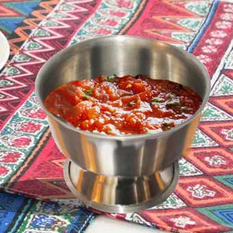 Salsera de Copa Acero Inoxidable