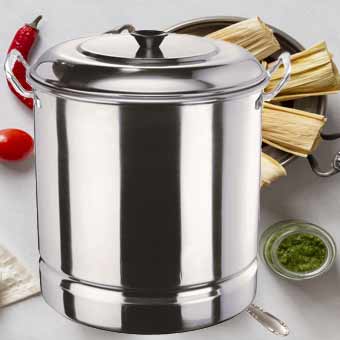 Olla Vaporeras Tamaleras de aluminio y acero inoxidable